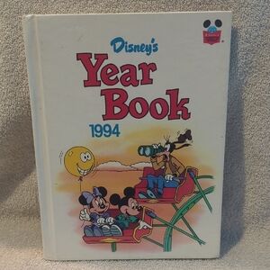 Disney Year Book 1994 Hardcover — White with Red and Blue Text